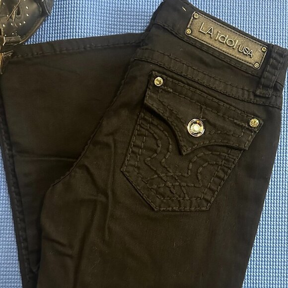 aidol Denim - Jeweled Bootcut Jeans